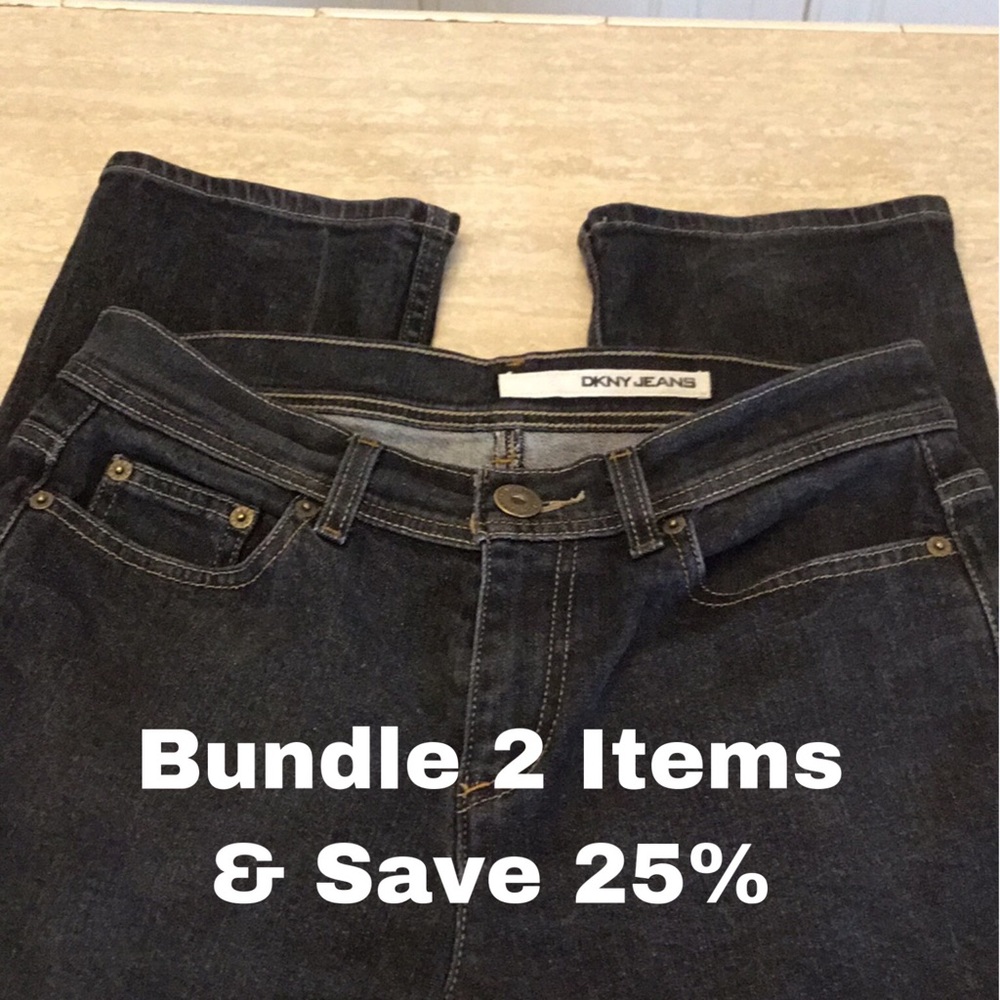 DKNY size 8 skinny. Stone Black.